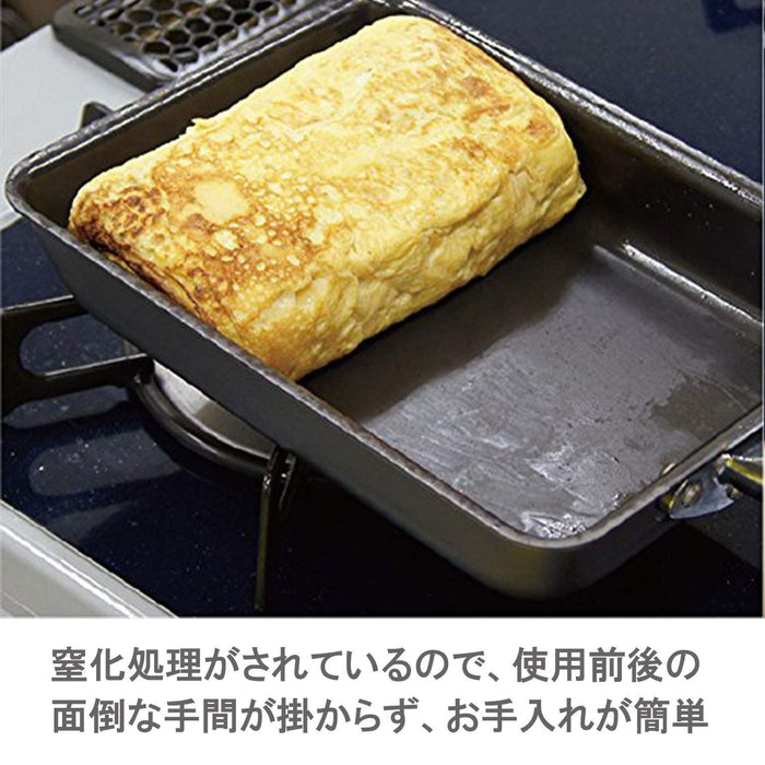 Urushiyama Metal Industry Japanese Tamagoyaki Frying Pan 15X9.5Cm IH Compatible