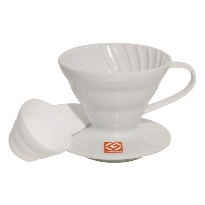 Hario V60 Transparent Dripper 01 White