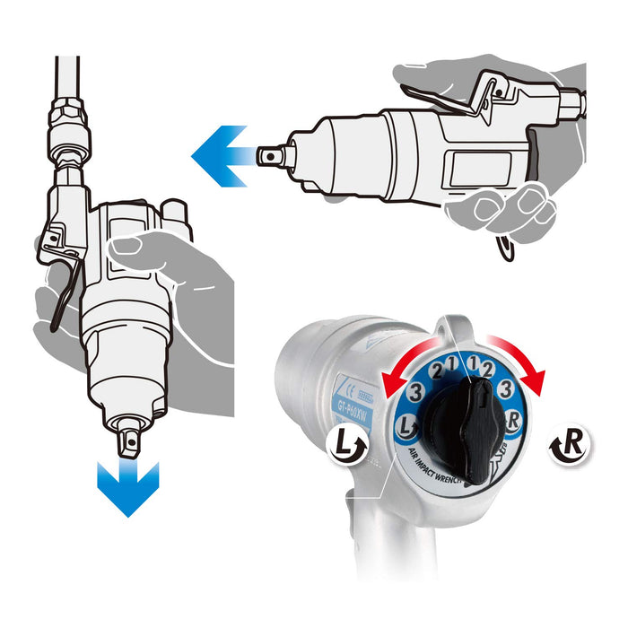 Vessel Air Impact Wrench GT-S60XW