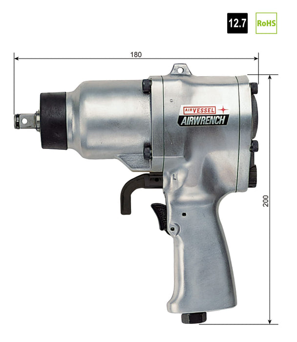 Vessel GT-P12 Air Impact Wrench Single Hammer