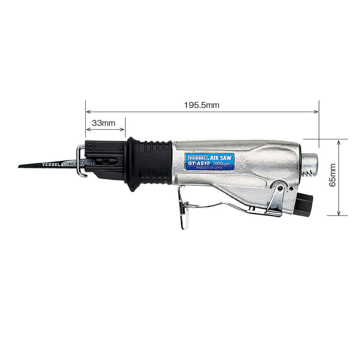 Vessel GT-AS10 Air Saw Iron Plate Cutting 4mm