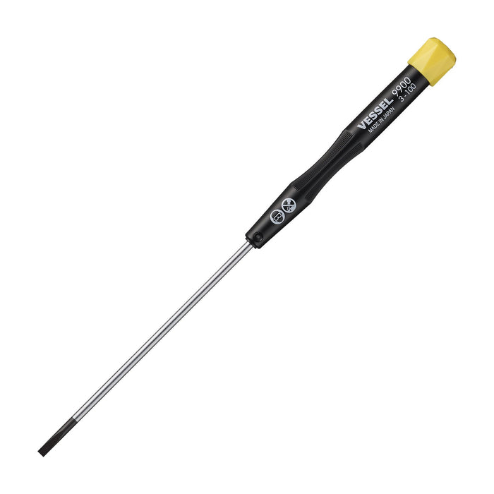 Vessel Micro Screwdriver 9900 -3x100 Black