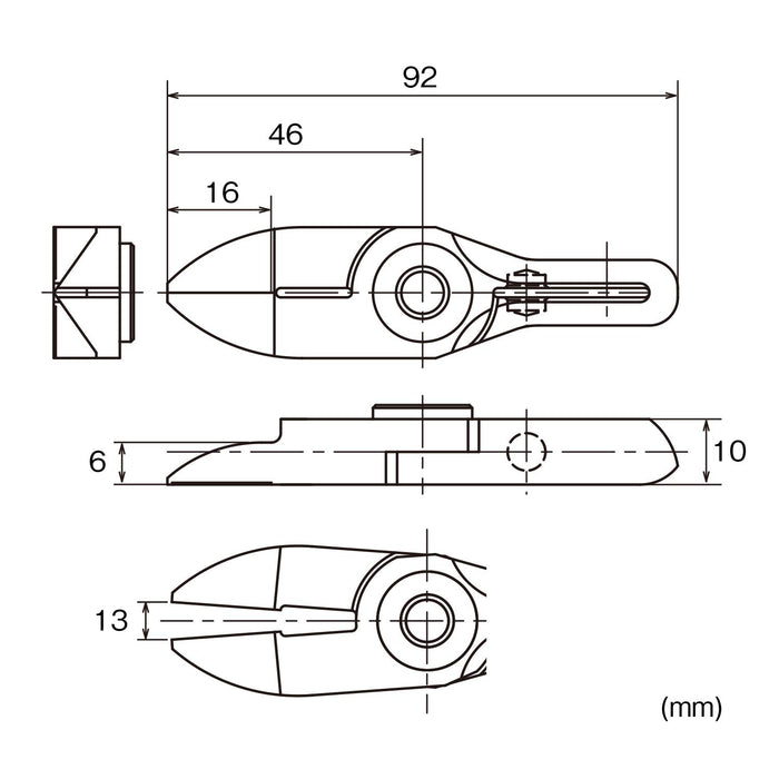 容器鉗 GT-NY25R 水平刀片 樹脂反向刀片