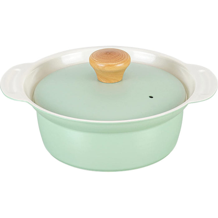 Wahei Freiz Japan Tabletop Pot 16Cm Green - Compact Ceramic Cookware