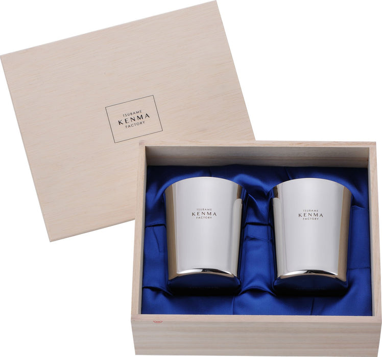 Premium 260ml Tumbler Set in Wooden Box - Stainless Steel, Japan TM-9859