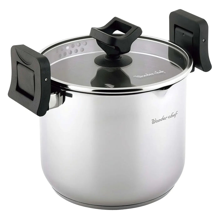 Premium Stainless Steel Pasta Pot by Wonder Chef - Perfect for Delicious Pasta Dishes