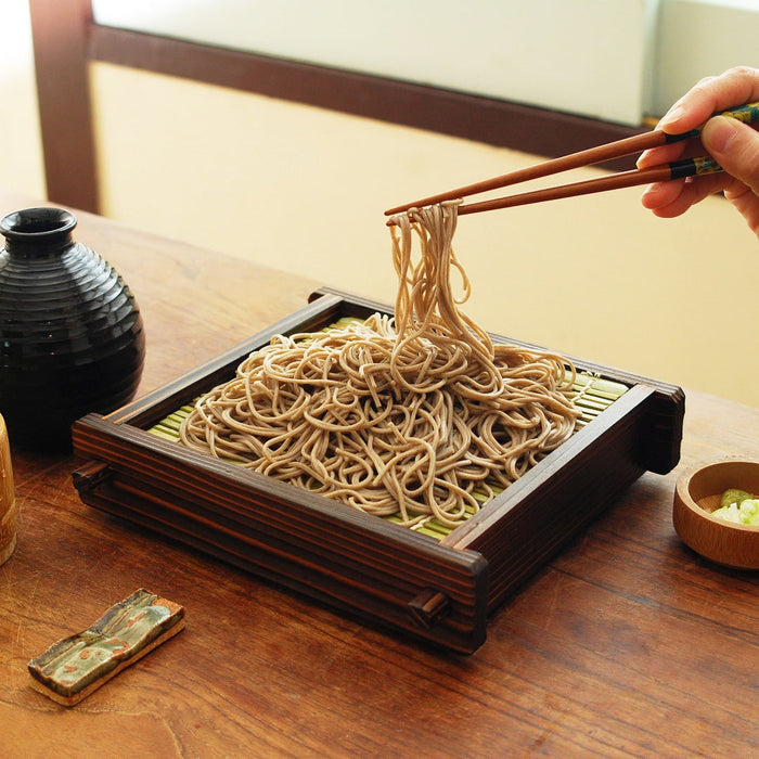 Cedar Square Seiro Soba Serving Box by Yamacoh Traditional Japanese Soba Tray