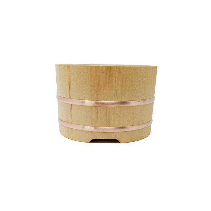 Yamacoh 18Cm Ohitsu Sawara Wooden Rice Container - Authentic Edobitsu from Japan