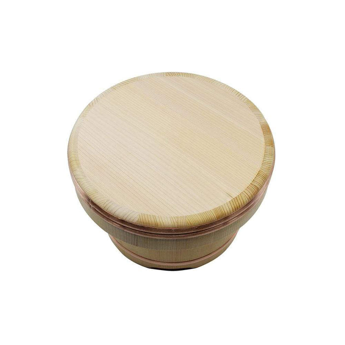 Yamacoh 18Cm Ohitsu Sawara Wooden Rice Container - Authentic Edobitsu from Japan