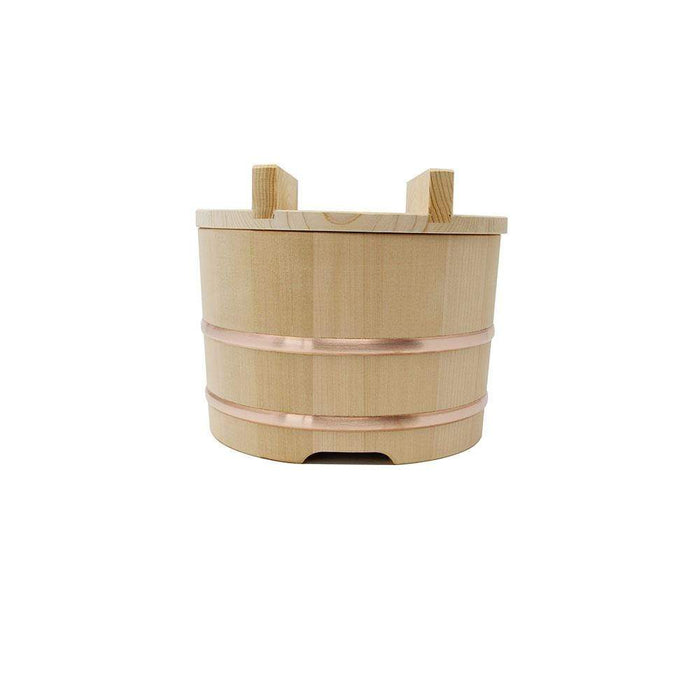 Yamacoh Ohitsu Sawara Wood Rice Container - Authentic Japanese 18Cm Nosebitsu