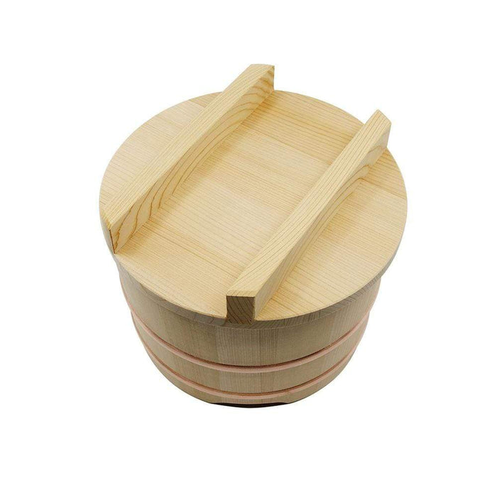 Yamacoh Ohitsu Sawara Wood Rice Container - Authentic Japanese 18Cm Nosebitsu