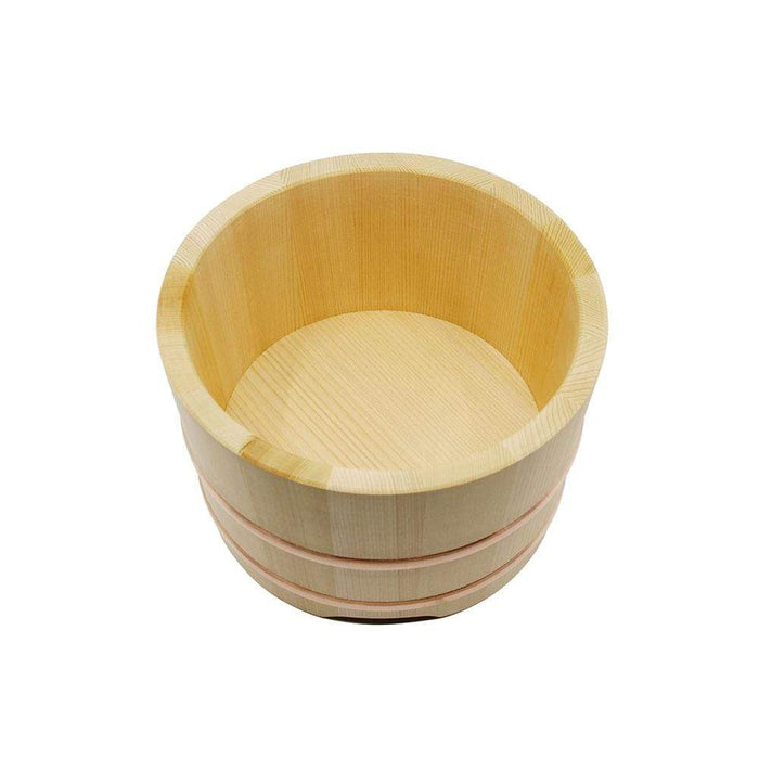 Yamacoh Ohitsu 24Cm Wooden Rice Container - Authentic Japanese Sawara Design