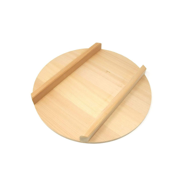 Yamacoh Sawara Cypress Round Wooden Lid for 33cm Hangiri Sushi Rice Mixing Bowl