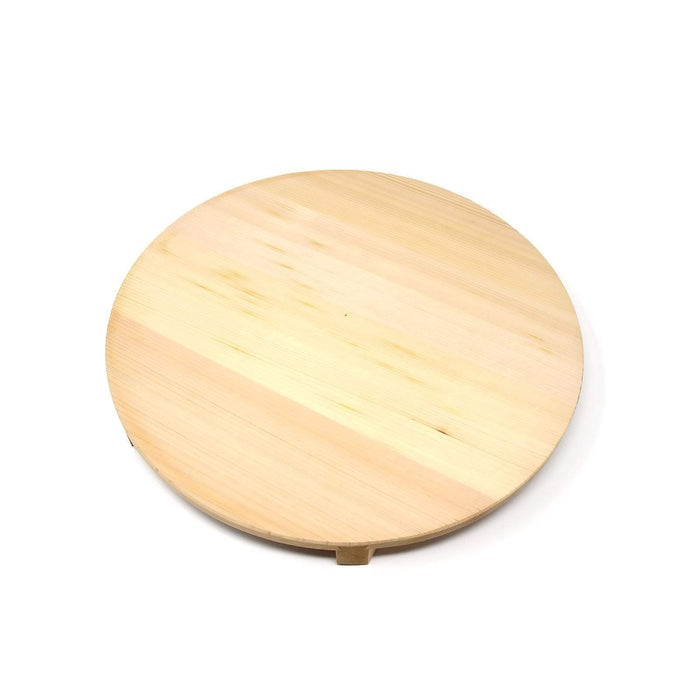 Yamacoh Sawara Cypress Round Wooden Lid for 75cm Hangiri Sushi Rice Mixing Bowl