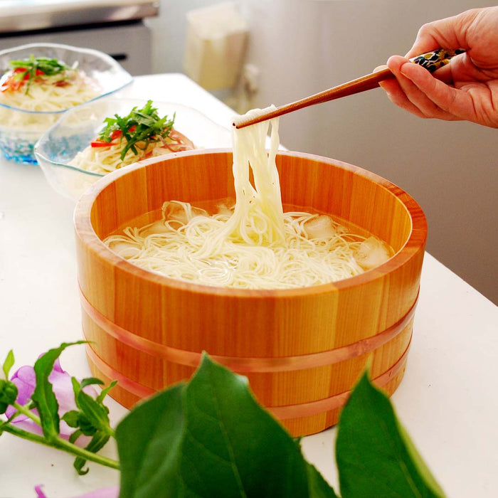 Premium Yamacoh Wooden Udon Noodle Tub - Authentic and Durable