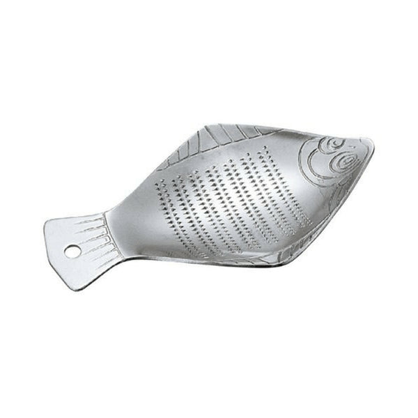 Yamagi Fish-Shaped Mini Fine Grater - Stainless Steel Flatfish Design