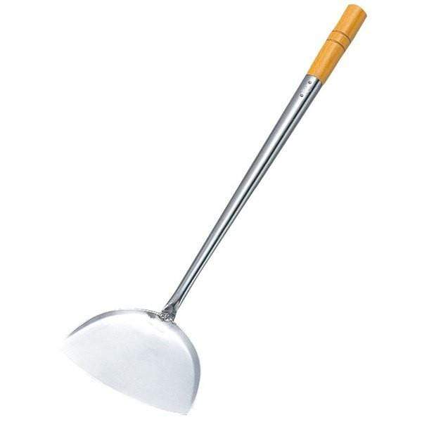 Yamagi Stainless Steel Wok Spatula with Wood Handle - Medium Size