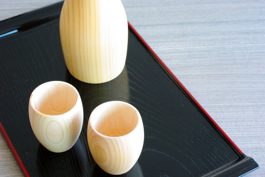 Yamaco 888931 Japanese Natural Round Guinomi 3Pc Set