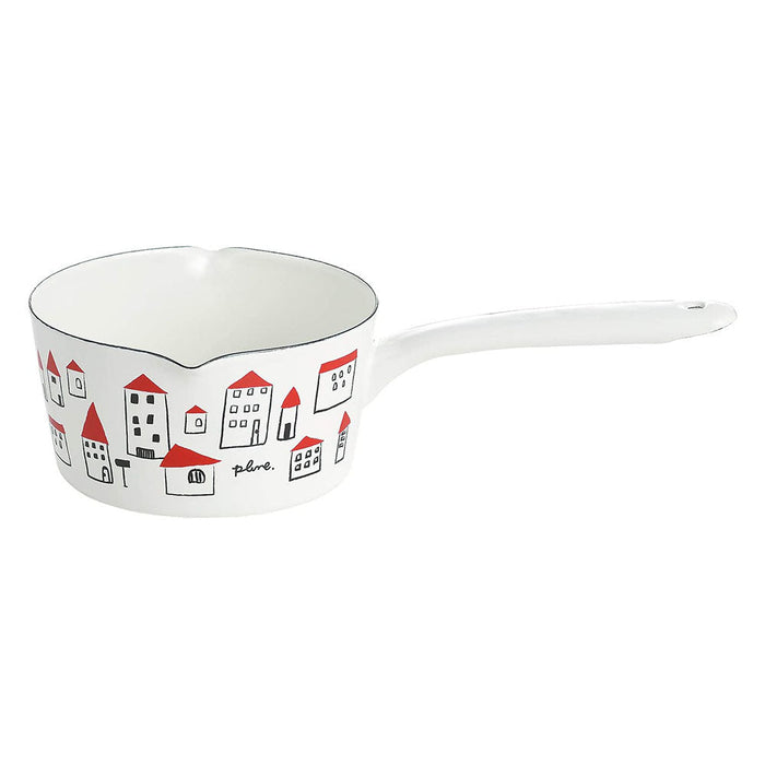 Yutaka Horo Plune Enameled Milk Pan - Premium Kitchen Essential