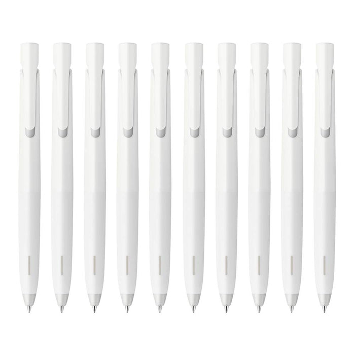 Zebra Japan White Axis Ballpoint Pen 0.5mm 10 Pack - Black Ink