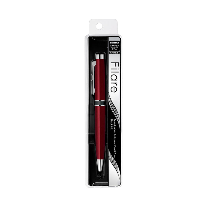 Zebra Filare 0.7 Red Ballpoint Pen - Premium Quality for Japan Market