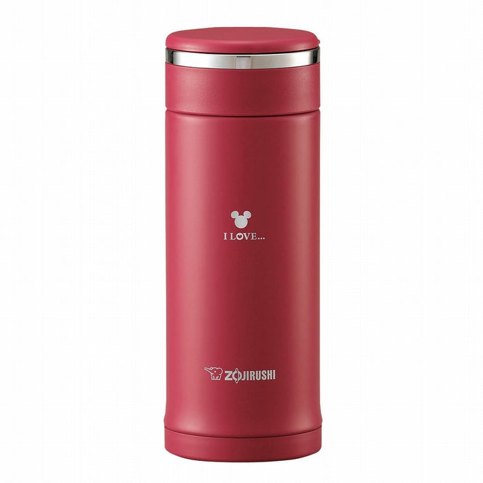 Zojirushi Red Stainless Steel Water Bottle Mug - 360ml